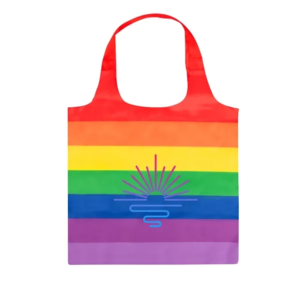 14.5" x 16" rainbow colored tote bag with 18" handles.... from ASI 61125 Hit Promotional Products / Hit®