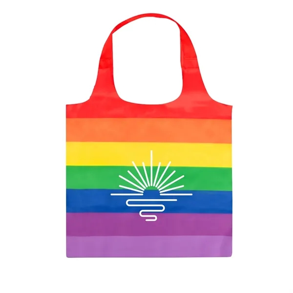 14.5" x 16" rainbow colored tote bag with 18" handles.... from ASI 61125 Hit Promotional Products / Hit®
