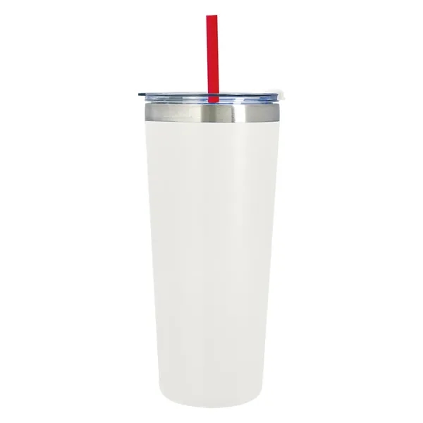 24 oz. stainless steel tumbler with double wall vacuum insulation, snap-on,... from ASI 61125 Hit Promotional Products / Hit®