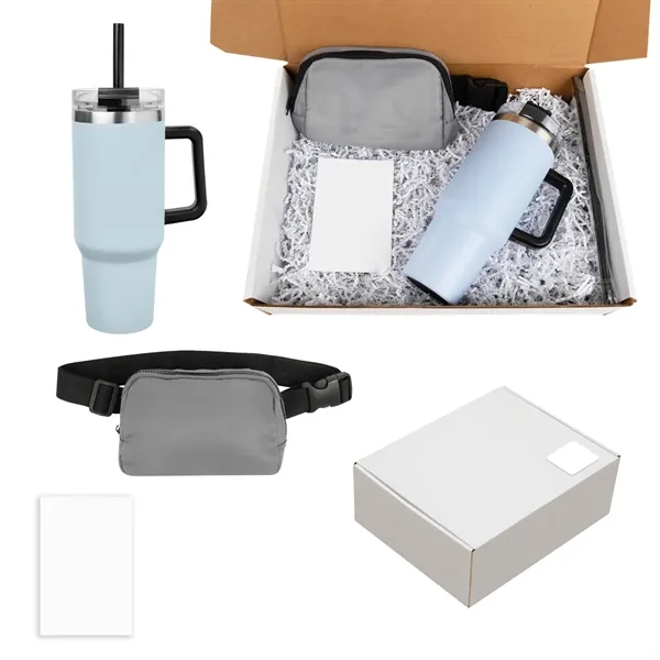 Sip and Step set with fanny pack, 40 ounce travel mug... from ASI 61125 Hit Promotional Products / Hit®