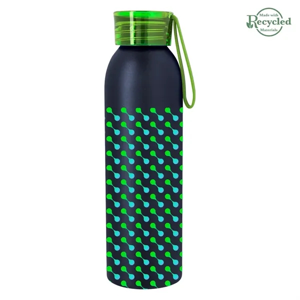 22 ounce  aluminum water bottle with screw-on lid and wrist... from ASI 61125 Hit Promotional Products / Hit®