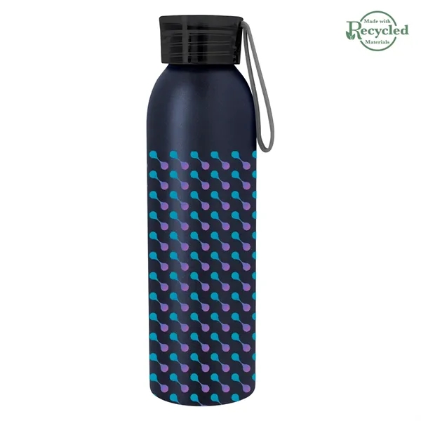 22 ounce  aluminum water bottle with screw-on lid and wrist... from ASI 61125 Hit Promotional Products / Hit®