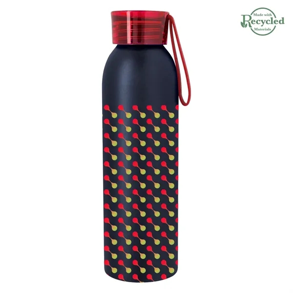 22 ounce  aluminum water bottle with screw-on lid and wrist... from ASI 61125 Hit Promotional Products / Hit®