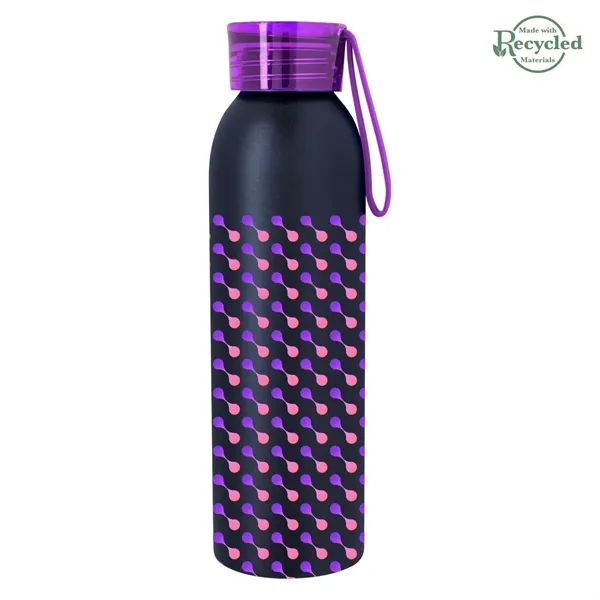 22 ounce  aluminum water bottle with screw-on lid and wrist... from ASI 61125 Hit Promotional Products / Hit®