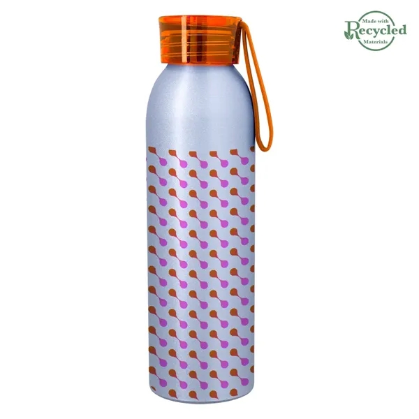22 ounce  aluminum water bottle with screw-on lid and wrist... from ASI 61125 Hit Promotional Products / Hit®