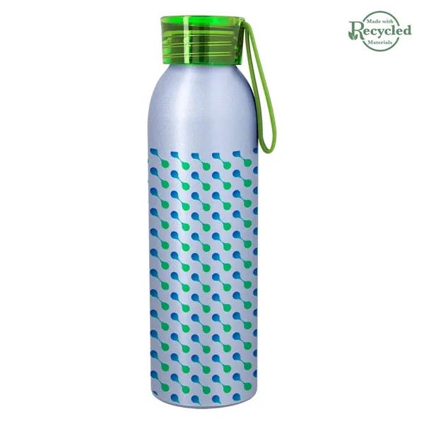 22 ounce  aluminum water bottle with screw-on lid and wrist... from ASI 61125 Hit Promotional Products / Hit®