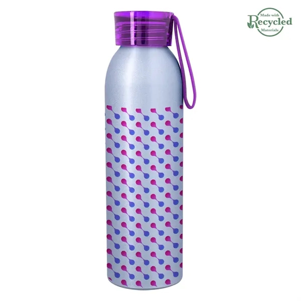 22 ounce  aluminum water bottle with screw-on lid and wrist... from ASI 61125 Hit Promotional Products / Hit®