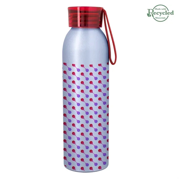 22 ounce  aluminum water bottle with screw-on lid and wrist... from ASI 61125 Hit Promotional Products / Hit®