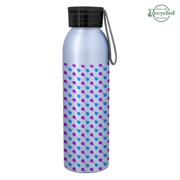 22 ounce  aluminum water bottle with screw-on lid and wrist... from ASI 61125 Hit Promotional Products / Hit®