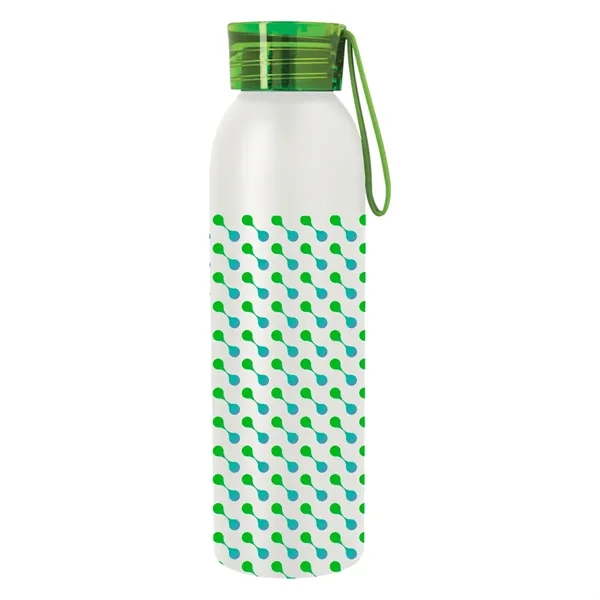 22 ounce  aluminum water bottle with screw-on lid and wrist... from ASI 61125 Hit Promotional Products / Hit®