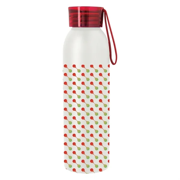 22 ounce  aluminum water bottle with screw-on lid and wrist... from ASI 61125 Hit Promotional Products / Hit®