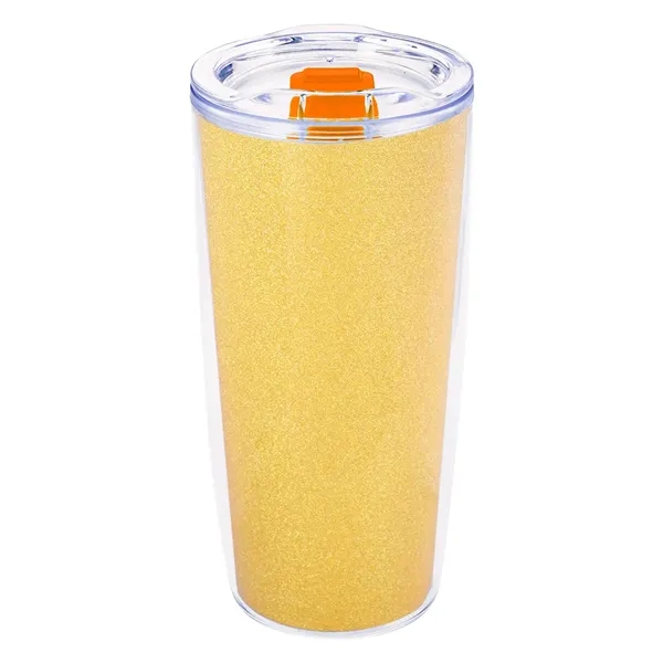 19 ounce double wall acrylic plastic tumbler with rubber gasketed lid... from ASI 61125 Hit Promotional Products / Hit®