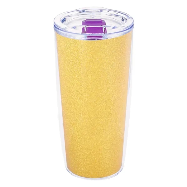 19 ounce double wall acrylic plastic tumbler with rubber gasketed lid... from ASI 61125 Hit Promotional Products / Hit®