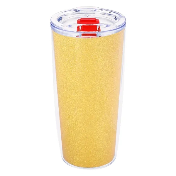 19 ounce double wall acrylic plastic tumbler with rubber gasketed lid... from ASI 61125 Hit Promotional Products / Hit®