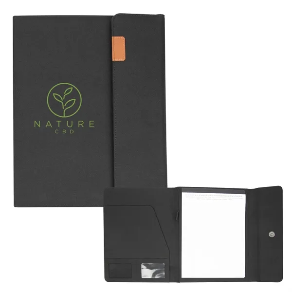 Padfolio with 30 lined pages, magnetic snap closure, interior pocket, card... from ASI 61125 Hit Promotional Products / Hit®