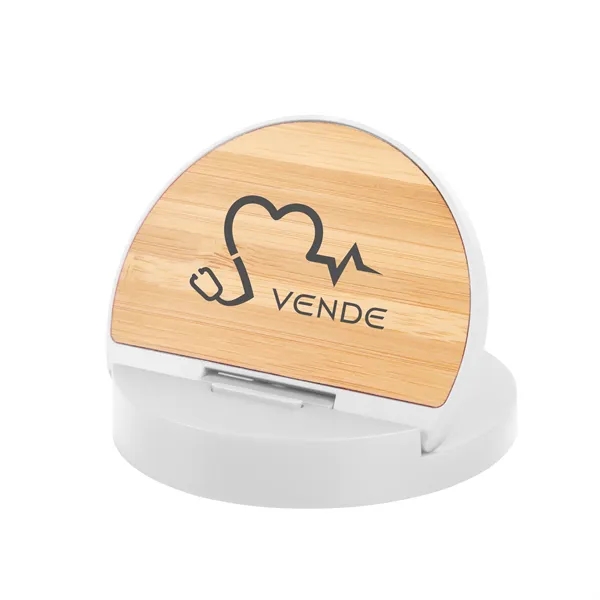 Wireless charger and phone stand with a type-C input and cord... from ASI 61125 Hit Promotional Products / Hit®