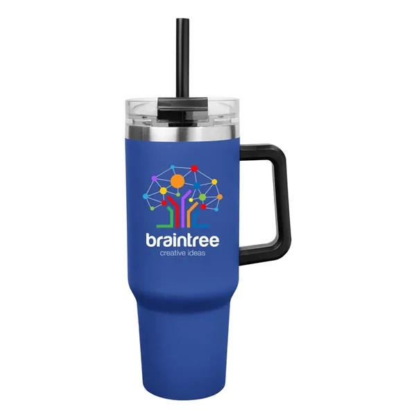 40 oz. stainless steel insulated tumbler with lid and straw.... from ASI 61125 Hit Promotional Products / Hit®