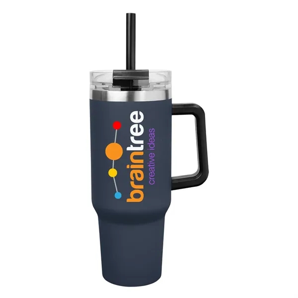 40 oz. stainless steel insulated tumbler with lid and straw.... from ASI 61125 Hit Promotional Products / Hit®