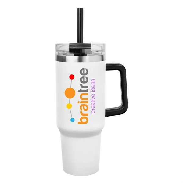 40 oz. stainless steel insulated tumbler with lid and straw.... from ASI 61125 Hit Promotional Products / Hit®