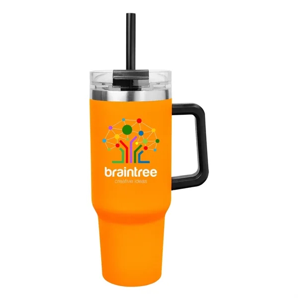 40 oz. stainless steel insulated tumbler with lid and straw.... from ASI 61125 Hit Promotional Products / Hit®