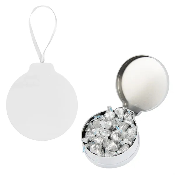 1.5" x 4.75" x 4.25" ornament tin with candy and a... from ASI 61125 Hit Promotional Products / Hit®
