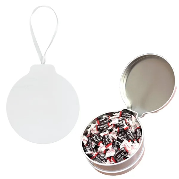 1.5" x 4.75" x 4.25" ornament tin with candy and a... from ASI 61125 Hit Promotional Products / Hit®