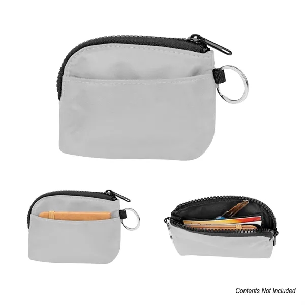 4" x 5" rPET card pouch with zipper closure and split... from ASI 61125 Hit Promotional Products / Hit®