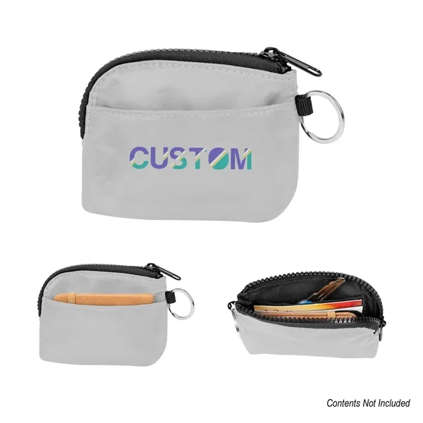 4" x 5" rPET card pouch with zipper closure and split... from ASI 61125 Hit Promotional Products / Hit®