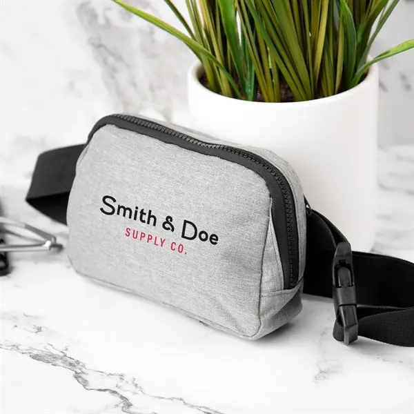 Belt bag with a zippered main compartment, back zippered pocket, 2"... from ASI 61125 Hit Promotional Products / Hit®