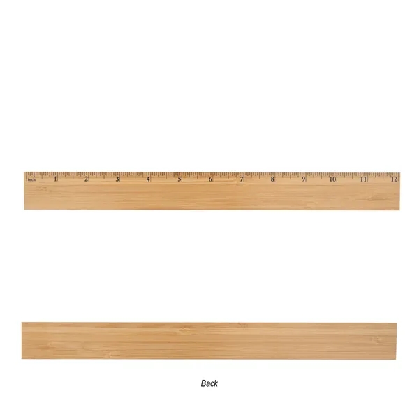 Customizable 12" ruler made of bamboo.... from ASI 61125 Hit Promotional Products / Hit®
