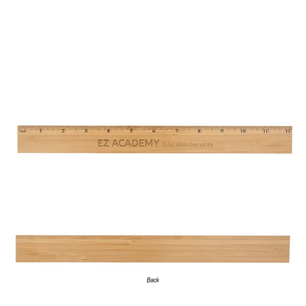 Customizable 12" ruler made of bamboo.... from ASI 61125 Hit Promotional Products / Hit®