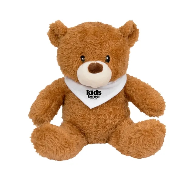 6" soothing teddy bear filled with flaxseed and cotton; can be... from ASI 61125 Hit Promotional Products / Hit®