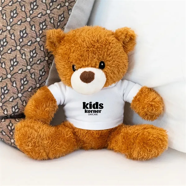 6" soothing teddy bear filled with flaxseed and cotton; can be... from ASI 61125 Hit Promotional Products / Hit®