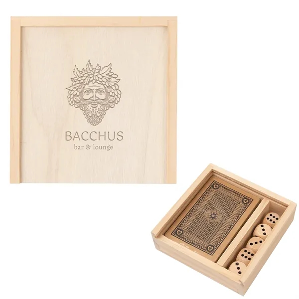 Set of playing cards and five dice.... from ASI 61125 Hit Promotional Products / Hit®