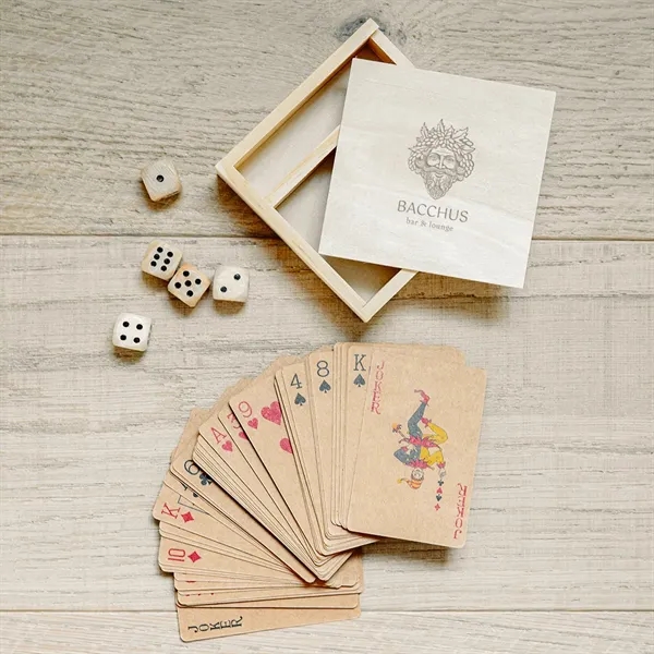Set of playing cards and five dice.... from ASI 61125 Hit Promotional Products / Hit®