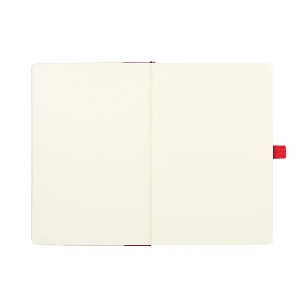 Bamboo and recycled polyester journal with 80 lined pages, bookmark, strap... from ASI 61125 Hit Promotional Products / Hit®