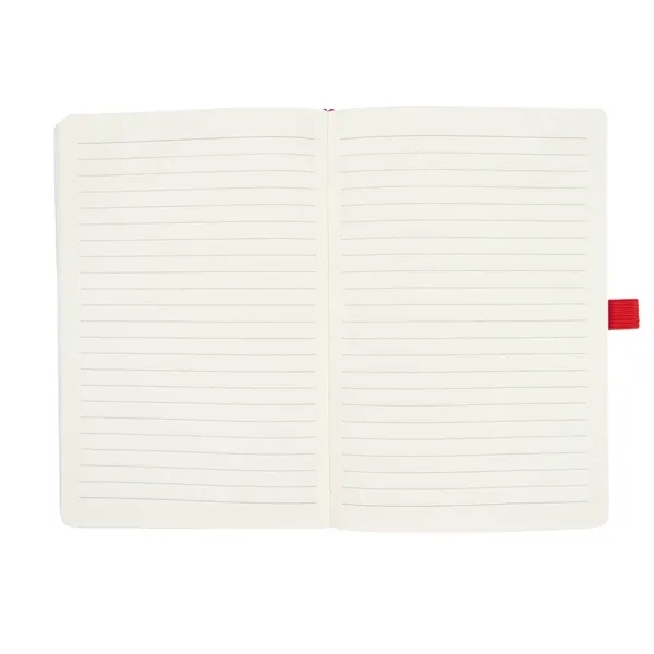 Bamboo and recycled polyester journal with 80 lined pages, bookmark, strap... from ASI 61125 Hit Promotional Products / Hit®