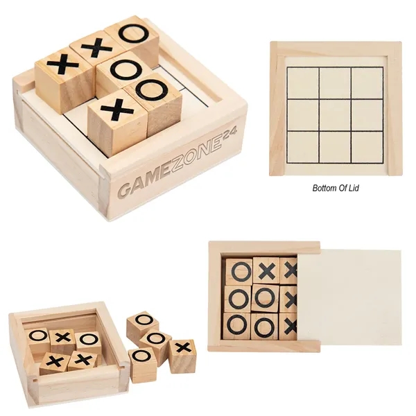 Miniature tic-tac-toe game, made of pinewood.... from ASI 61125 Hit Promotional Products / Hit®
