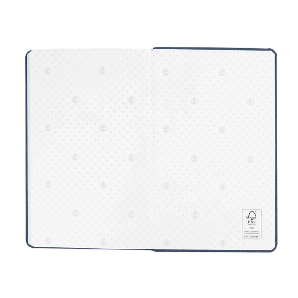 rPET journal with 96 lined pages, bookmark and strap closure.... from ASI 61125 Hit Promotional Products / Hit®