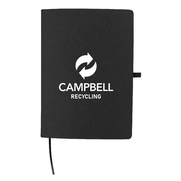 80 page notebook with rPET felt cover, bookmark and elastic pen... from ASI 61125 Hit Promotional Products / Hit®