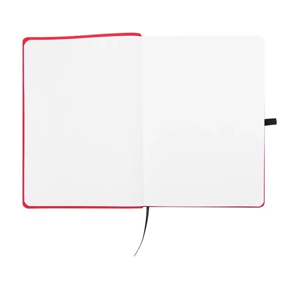 80 page notebook with rPET felt cover, bookmark and elastic pen... from ASI 61125 Hit Promotional Products / Hit®
