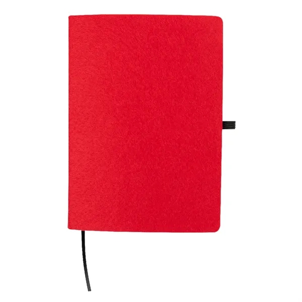 80 page notebook with rPET felt cover, bookmark and elastic pen... from ASI 61125 Hit Promotional Products / Hit®