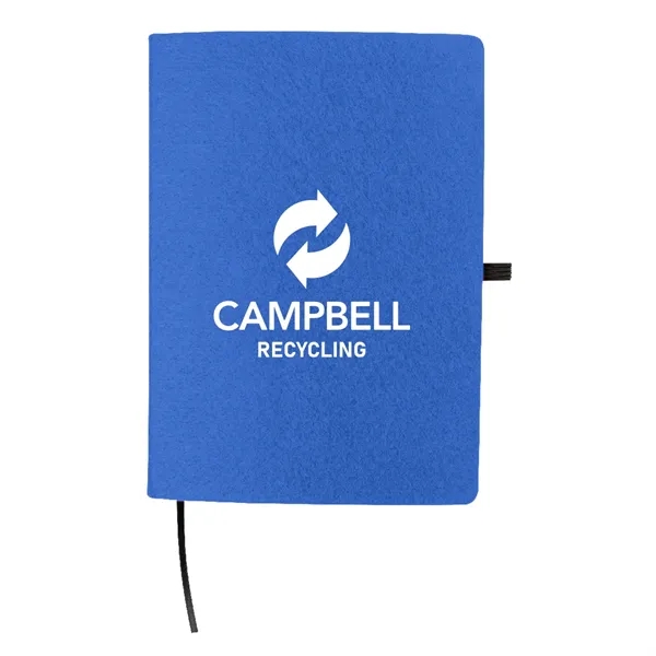 80 page notebook with rPET felt cover, bookmark and elastic pen... from ASI 61125 Hit Promotional Products / Hit®