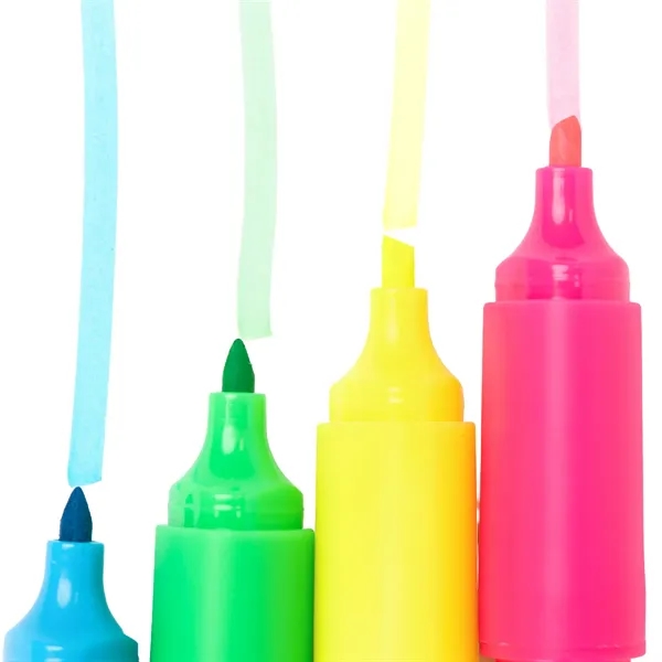 4 pc. chisel tip highlighter set.... from ASI 61125 Hit Promotional Products / Hit®