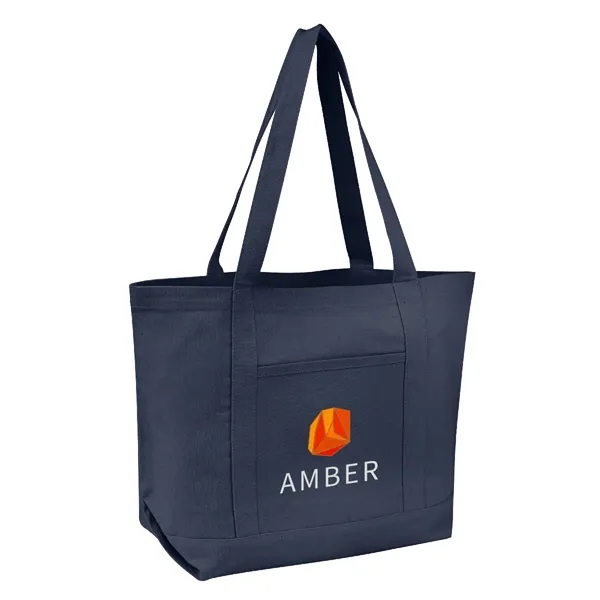 7" x 21" x 14" recycled cotton canvas tote bag with... from ASI 61125 Hit Promotional Products / Hit®