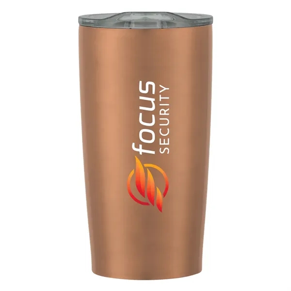 20 oz. stainless steel tumbler with double wall construction and snap-on,... from ASI 61125 Hit Promotional Products / Hit®