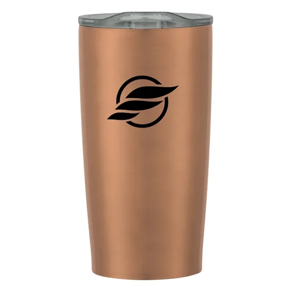 20 oz. stainless steel tumbler with double wall construction and snap-on,... from ASI 61125 Hit Promotional Products / Hit®