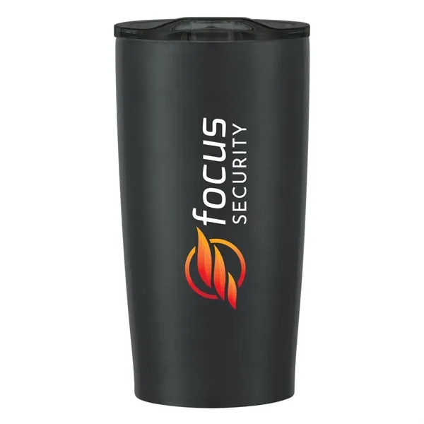 20 oz. stainless steel tumbler with double wall construction and snap-on,... from ASI 61125 Hit Promotional Products / Hit®