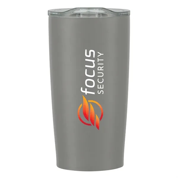 20 oz. stainless steel tumbler with double wall construction and snap-on,... from ASI 61125 Hit Promotional Products / Hit®
