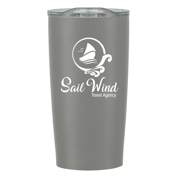 20 oz. stainless steel tumbler with double wall construction and snap-on,... from ASI 61125 Hit Promotional Products / Hit®